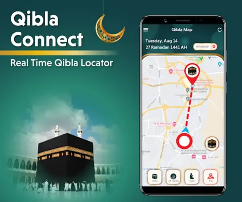 Qibla compass - Find direction android App screenshot 4